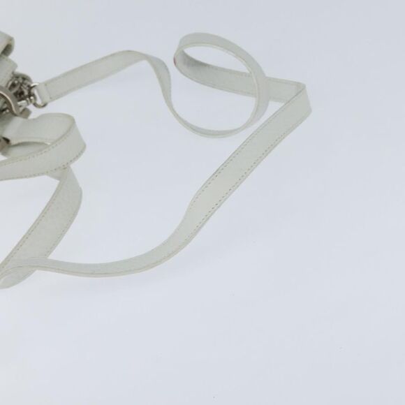 Salvatore Ferragamo Gancini Handbag Leather White Leather Handbag (Pre-Owned) - Picture 15 of 16